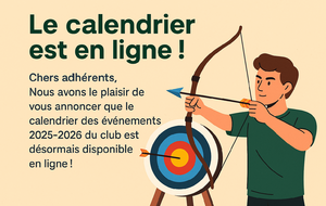 Le calendrier des évènements est disponible